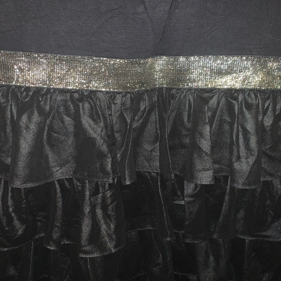 Black Ruffled Dress - Picture 3 of 4